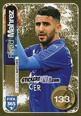 Sticker Riyad Mahrez (Leicester City FC) - FIFA 365: 2016-2017 n. 376 - Panini