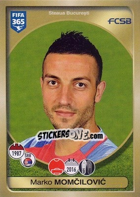 Sticker Marko Momcilovic - FIFA 365: 2016-2017 - Panini