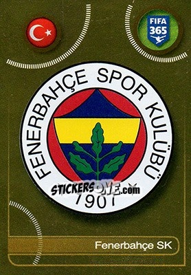 Sticker Fenerbahçe SK logo - FIFA 365: 2016-2017 - Panini