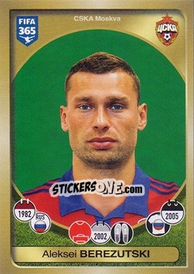 Sticker Aleksei Berezutski - FIFA 365: 2016-2017 - Panini