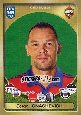 Sticker Sergei Ignashevich - FIFA 365: 2016-2017 n. 411 - Panini