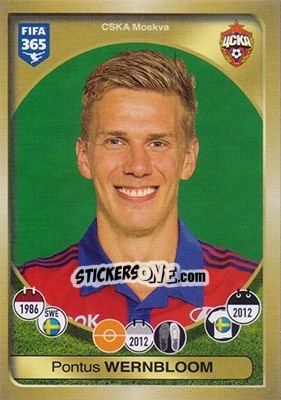 Sticker Pontus Wernbloom - FIFA 365: 2016-2017 - Panini