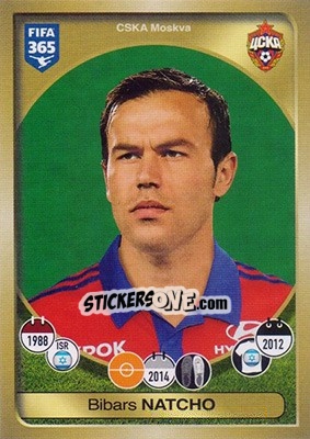 Sticker Bibras Natkho - FIFA 365: 2016-2017 n. 417 - Panini