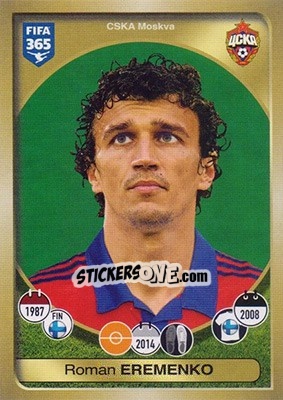 Figurina Roman Eremenko - FIFA 365: 2016-2017 - Panini