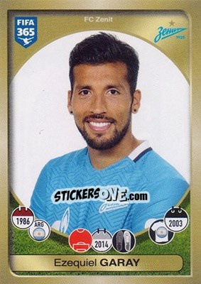 Sticker Ezequiel Garay - FIFA 365: 2016-2017 - Panini