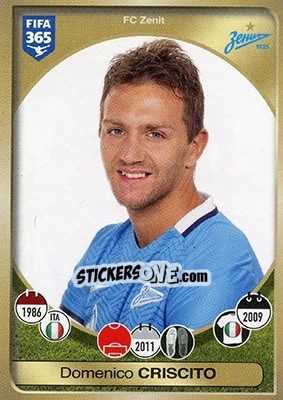 Cromo Domenico Criscito - FIFA 365: 2016-2017 - Panini