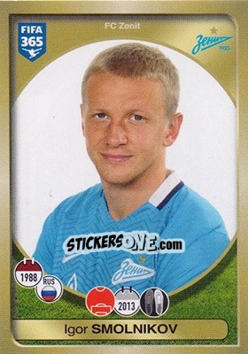 Sticker Igor Smolnikov - FIFA 365: 2016-2017 n. 428 - Panini