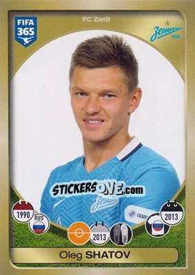 Sticker Oleg Shatov - FIFA 365: 2016-2017 n. 431 - Panini