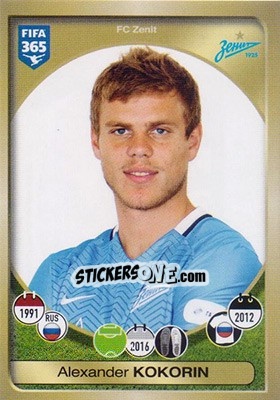 Sticker Aleksandr Kokorin - FIFA 365: 2016-2017 n. 434 - Panini