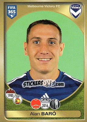 Sticker Alan Baró - FIFA 365: 2016-2017 - Panini