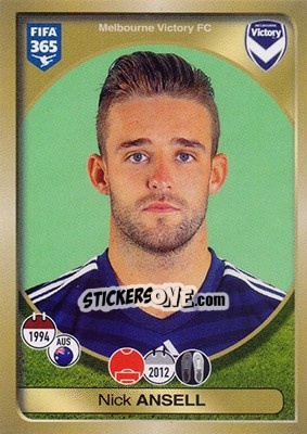 Figurina Nick Ansell - FIFA 365: 2016-2017 - Panini