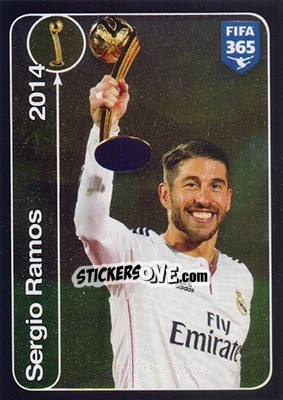 Sticker Sergio Ramos (Real Madrid CF) - FIFA 365: 2016-2017 n. 470 - Panini