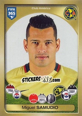 Sticker Miguel Samudio - FIFA 365: 2016-2017 - Panini