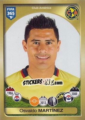 Sticker Osvaldo Martínez - FIFA 365: 2016-2017 - Panini