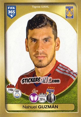 Sticker Nahuel Guzmán - FIFA 365: 2016-2017 - Panini