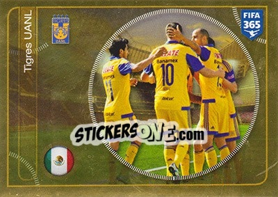 Cromo Tigres UANL team - FIFA 365: 2016-2017 - Panini