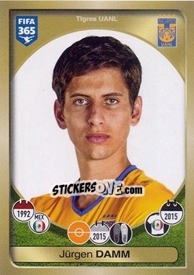 Sticker Jürgen Damm - FIFA 365: 2016-2017 - Panini