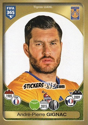 Sticker André-Pierre Gignac - FIFA 365: 2016-2017 - Panini