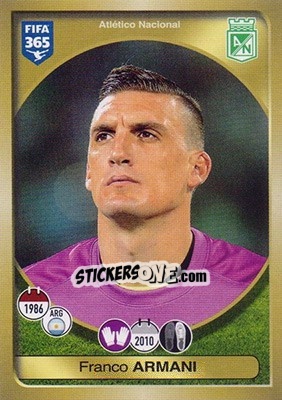 Sticker Franco Armani - FIFA 365: 2016-2017 n. 502 - Panini