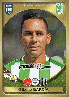 Sticker Gilberto García - FIFA 365: 2016-2017 - Panini