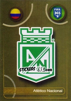 Sticker Atlético Nacional logo - FIFA 365: 2016-2017 - Panini