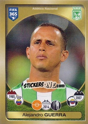 Cromo Alejandro Guerra - FIFA 365: 2016-2017 - Panini