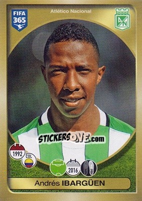 Cromo Andrés Ibargüen - FIFA 365: 2016-2017 - Panini