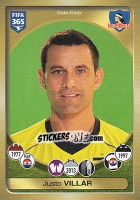 Cromo Justo Villar - FIFA 365: 2016-2017 - Panini