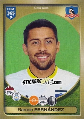 Cromo Ramón Fernández - FIFA 365: 2016-2017 - Panini