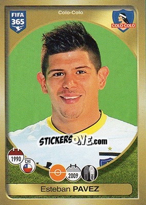 Figurina Esteban Pavez - FIFA 365: 2016-2017 - Panini