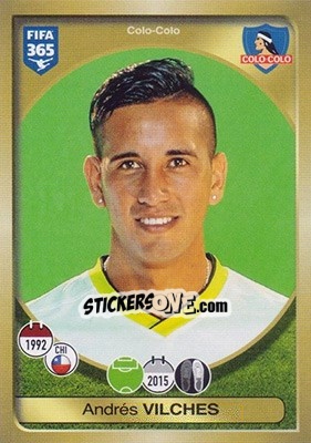 Sticker Andrés Vilches - FIFA 365: 2016-2017 - Panini