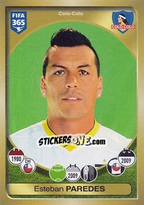 Sticker Esteban Paredes - FIFA 365: 2016-2017 - Panini