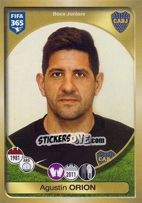 Sticker Agustín Orion - FIFA 365: 2016-2017 - Panini