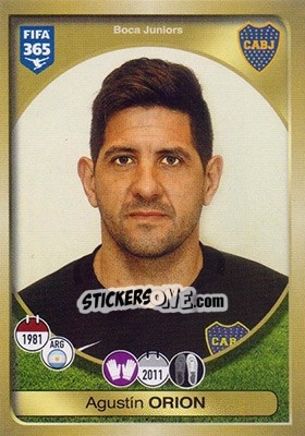 Cromo Agustín Orion - FIFA 365: 2016-2017 - Panini