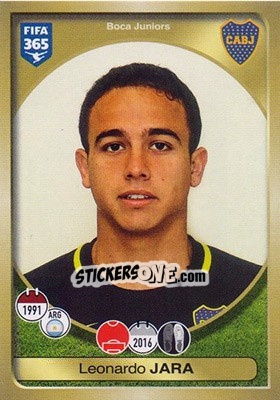 Cromo Leonardo Jara - FIFA 365: 2016-2017 - Panini