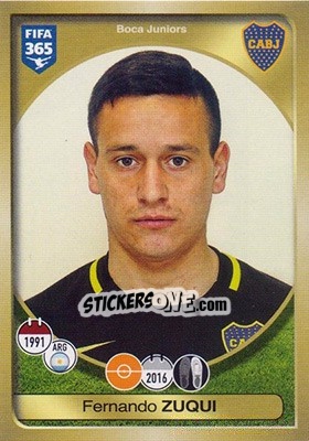 Figurina Fernando Zuqui - FIFA 365: 2016-2017 - Panini