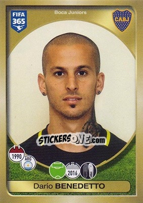 Sticker Darío Benedetto - FIFA 365: 2016-2017 - Panini