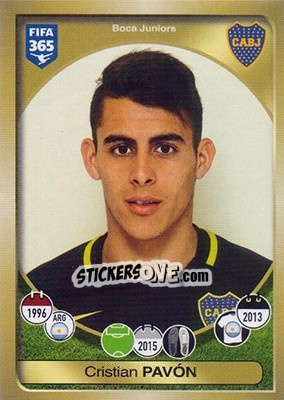 Sticker Cristian Pavón - FIFA 365: 2016-2017 - Panini