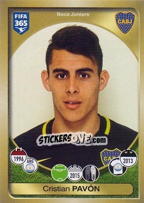 Figurina Cristian Pavón - FIFA 365: 2016-2017 - Panini