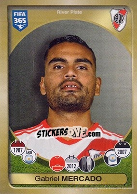Sticker Gabriel Mercado - FIFA 365: 2016-2017 - Panini