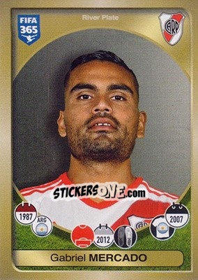Sticker Gabriel Mercado - FIFA 365: 2016-2017 n. 546 - Panini
