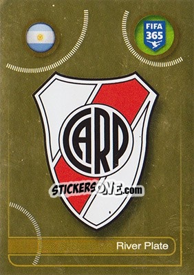 Cromo River Plate logo - FIFA 365: 2016-2017 - Panini