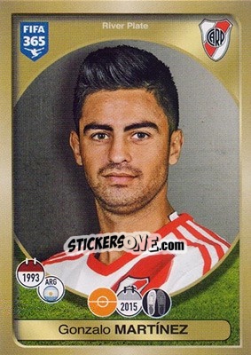 Figurina Gonzalo Martínez - FIFA 365: 2016-2017 - Panini