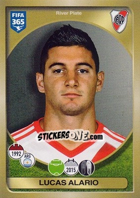Sticker Lucas Alario - FIFA 365: 2016-2017 n. 555 - Panini