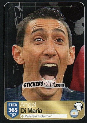 Sticker Angel Di Maria (Paris Saint-Germain) - FIFA 365: 2016-2017 n. 562 - Panini