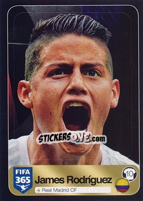 Sticker James Rodríguez (Real Madrid CF) - FIFA 365: 2016-2017 n. 567 - Panini