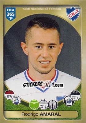 Sticker Rodrigo Amaral - FIFA 365: 2016-2017 - Panini