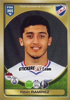 Cromo Kevin Ramírez - FIFA 365: 2016-2017 - Panini