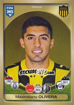 Sticker Maximiliano Olivera - FIFA 365: 2016-2017 - Panini