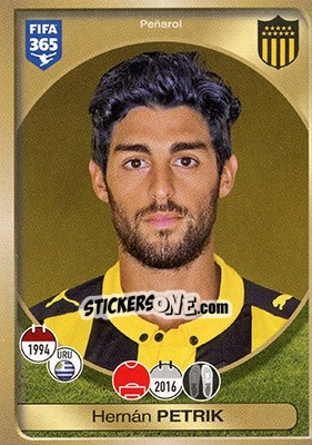 Cromo Hernán Petrik - FIFA 365: 2016-2017 - Panini